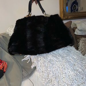 Paolo Masi Purse 100% Mink Fur lightly used